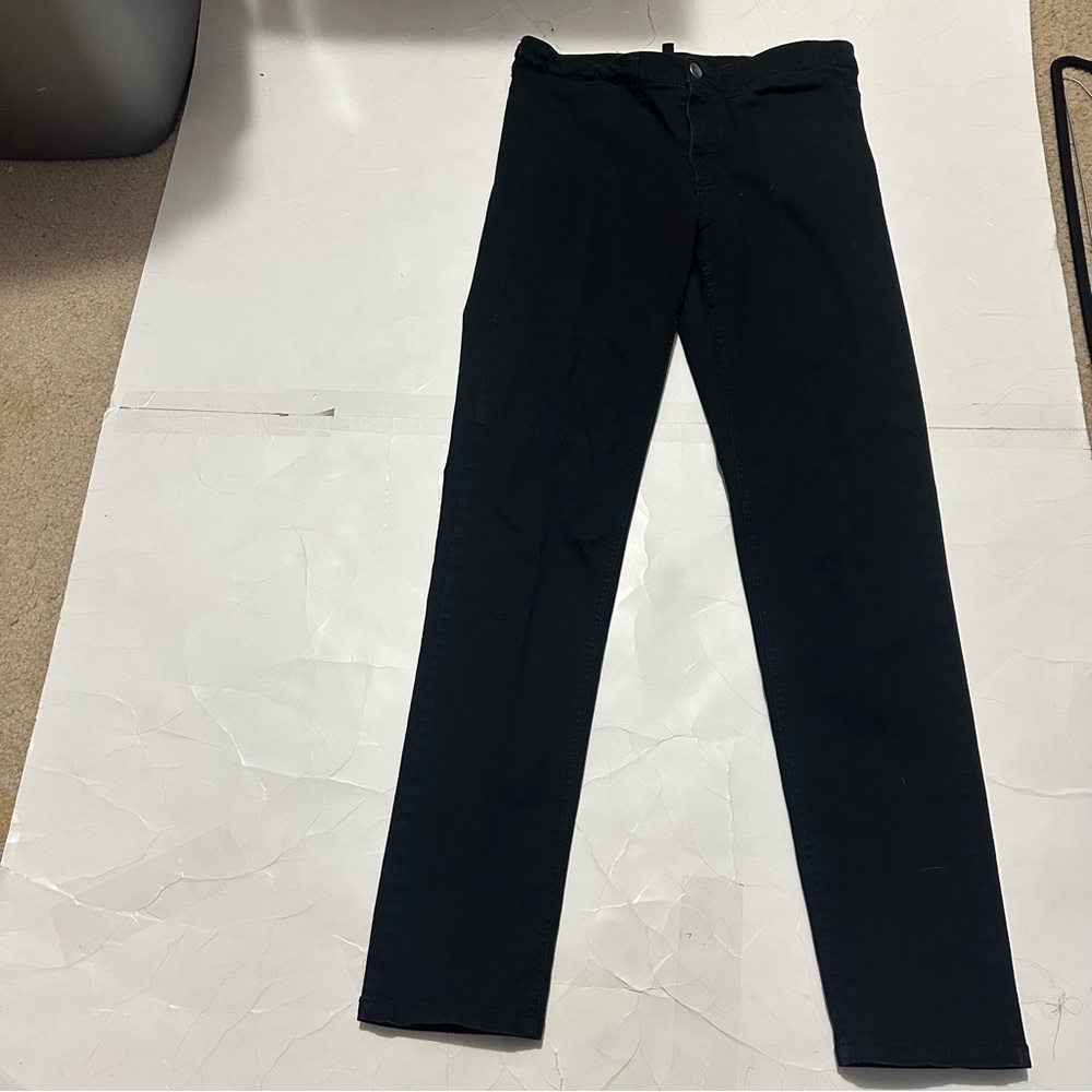H&M Divided Black Skinny Jeans Women’s 8 Casual Fall Plain